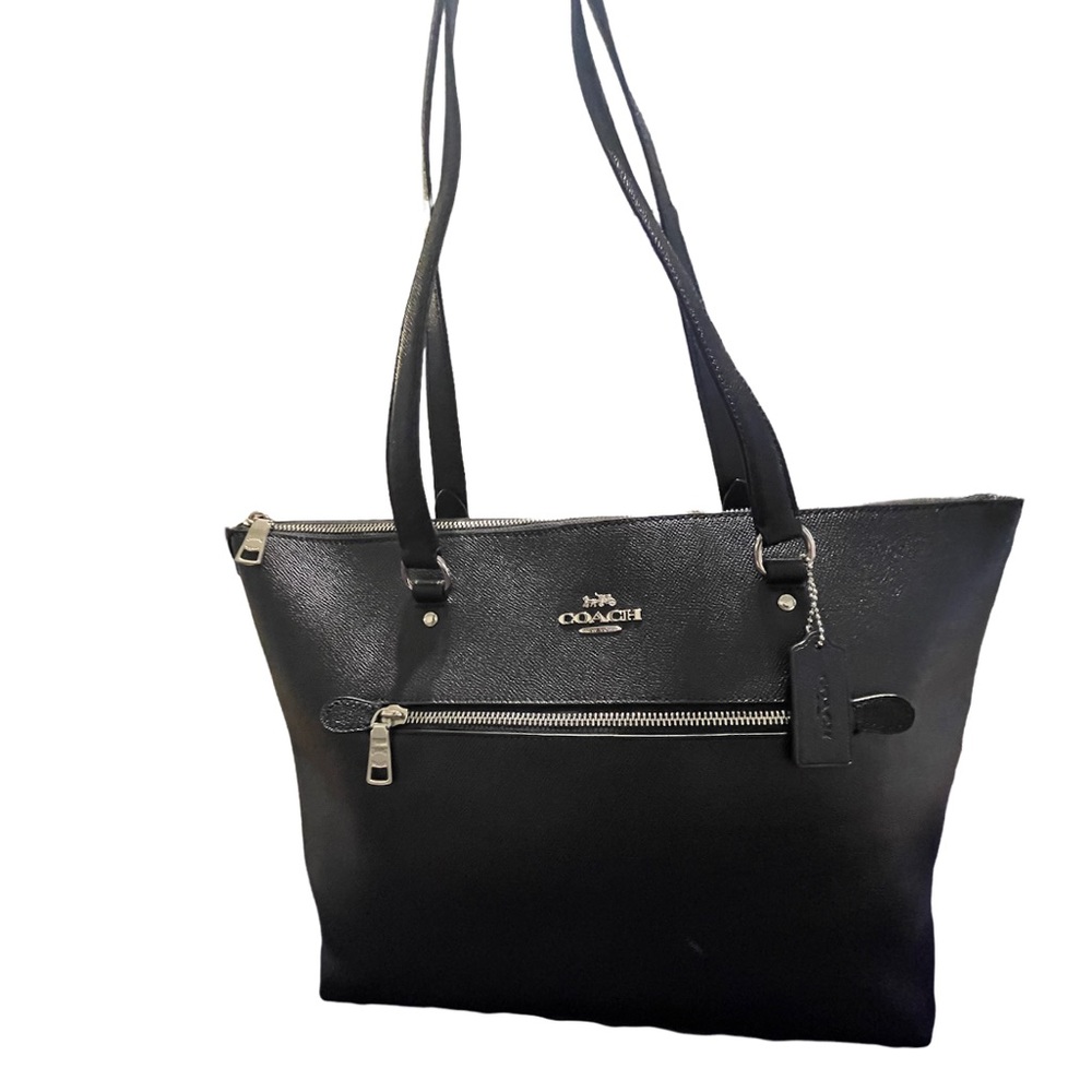 Coach black tote purse
